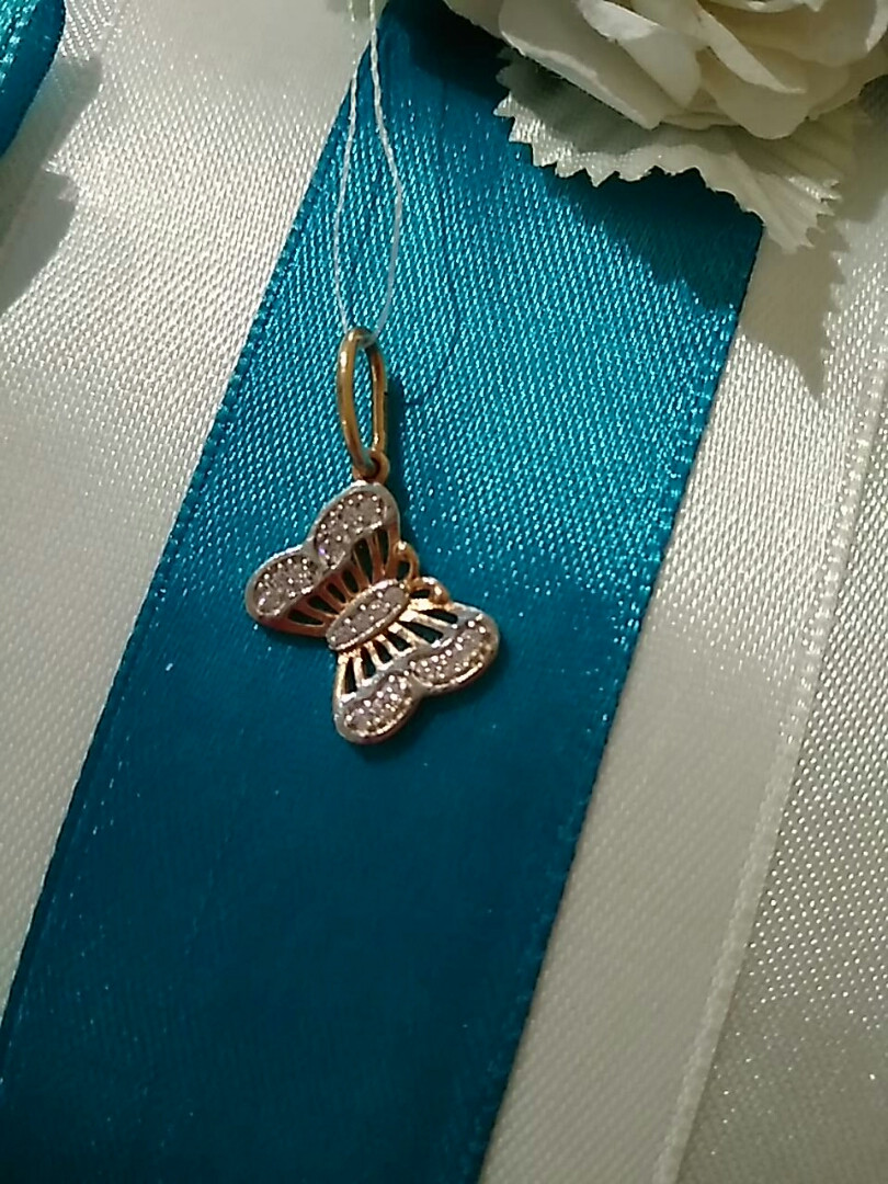 Підвіс метелик 585 проби - Зображення 3