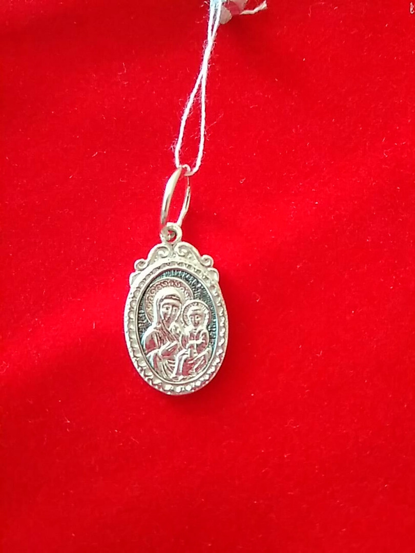 Срібна іконка двостороння 925 проби - Зображення 2