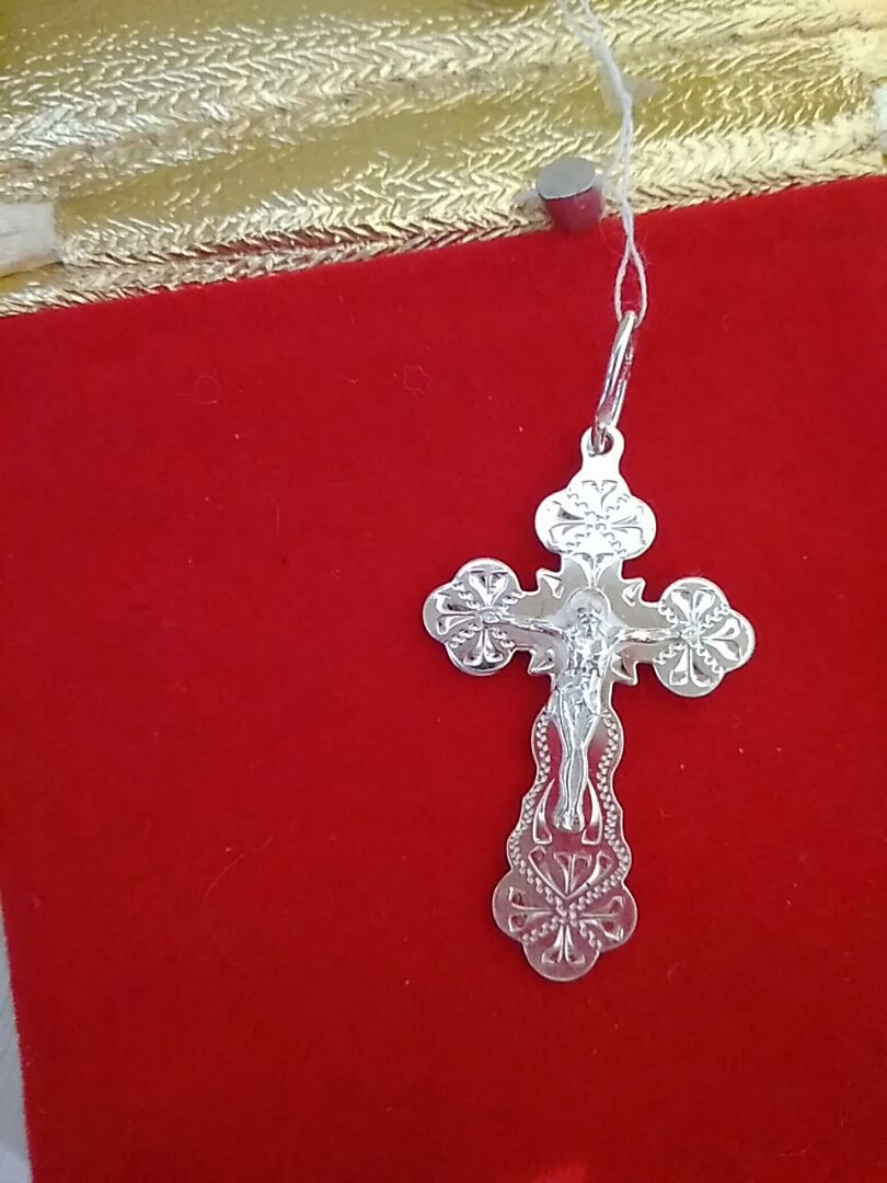 Срібний хрестик 925 проби