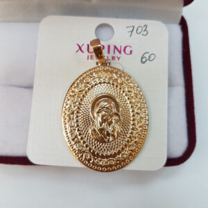 Іконка з медзолота Божої матері