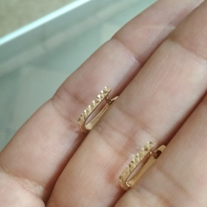 Золоті сережки 585 проби - Зображення 4