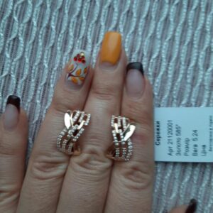 Золоте сережки 585 проби.