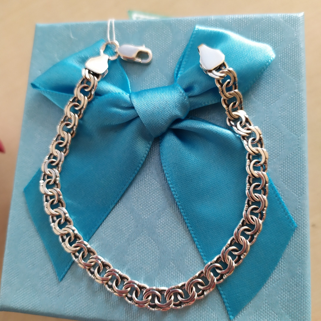 Срібний браслет з чорнінням 925 проби