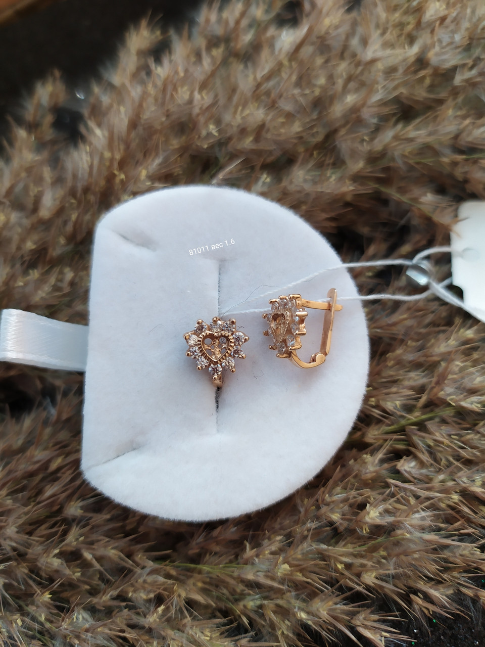 Золоті сережки дитячі - Зображення 3