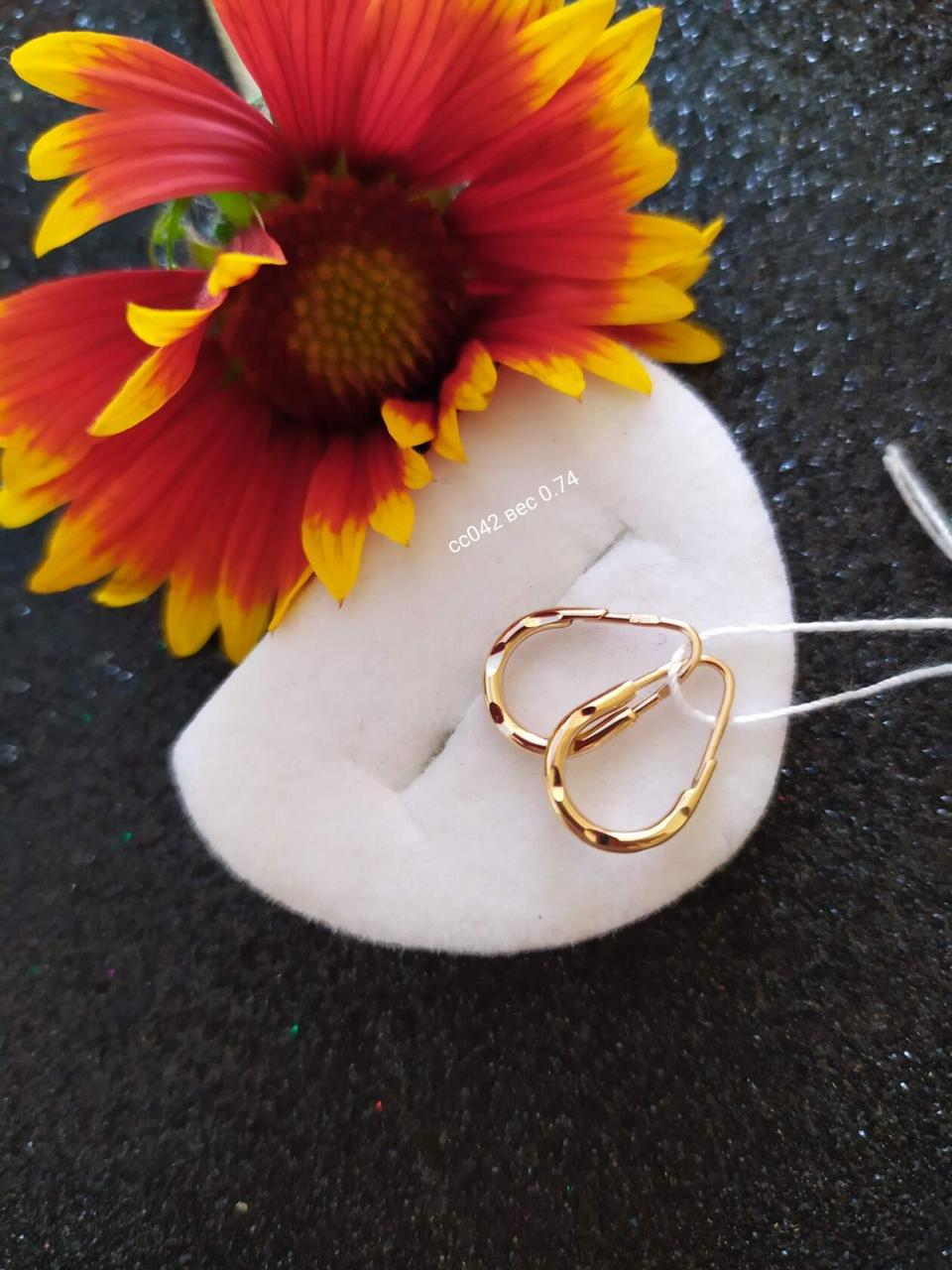 Золоті сережки дитячі. - Зображення 5