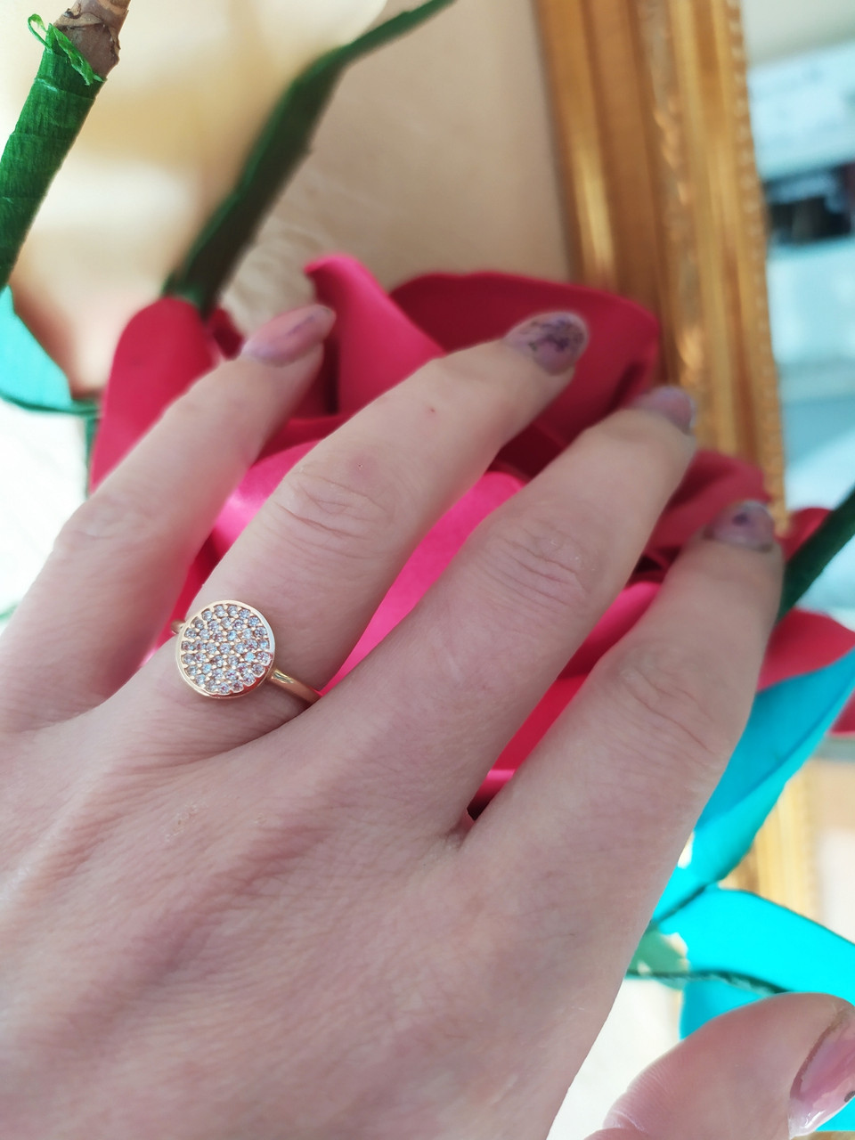 Кільце золоте 585 проби. - Зображення 3