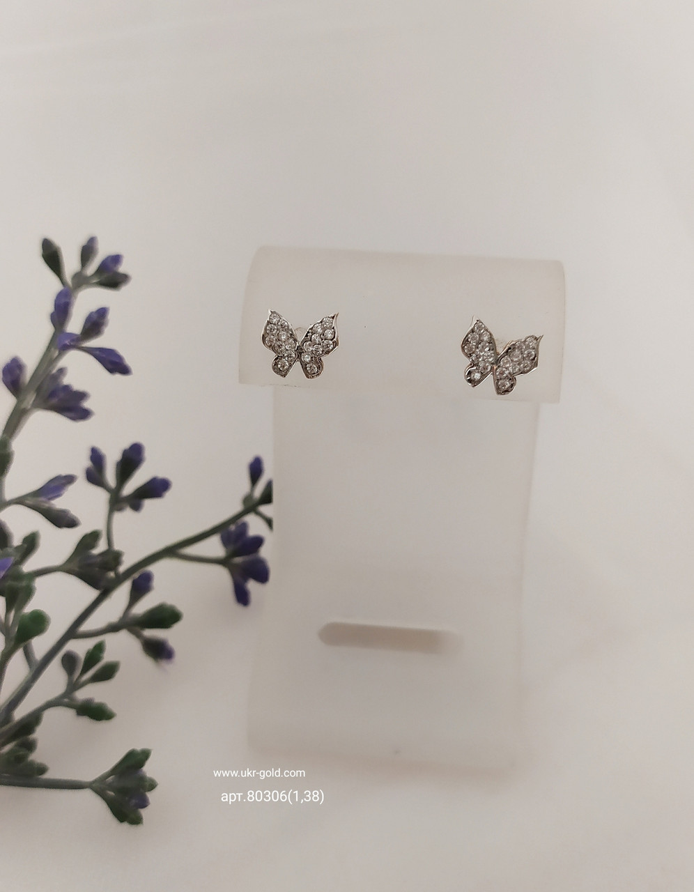 Сережки золоті 585 проби 80306 - Зображення 6