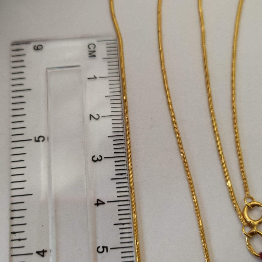 Золотий ланцюг снейк 585 проби - Зображення 2