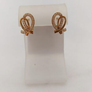 Сережки золоті з цирконієм.