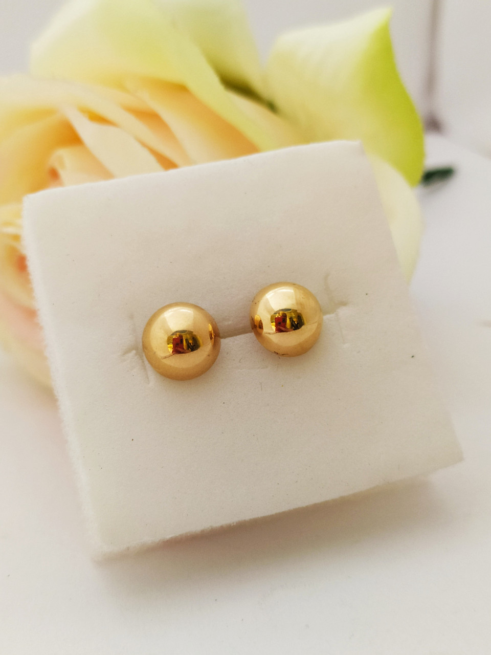 Золоті сережки пусети