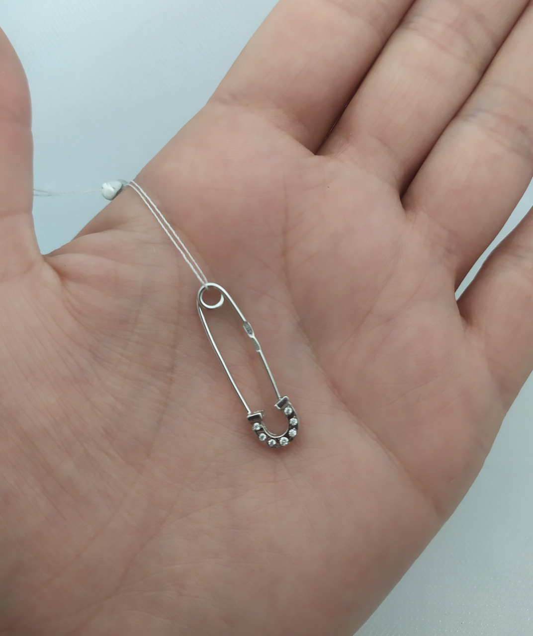 Срібна шпилька з підковою 925 проби. - Зображення 3