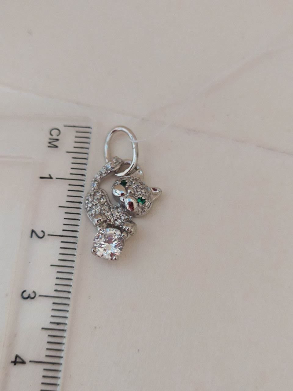 Срібний кулон кішка - Зображення 2