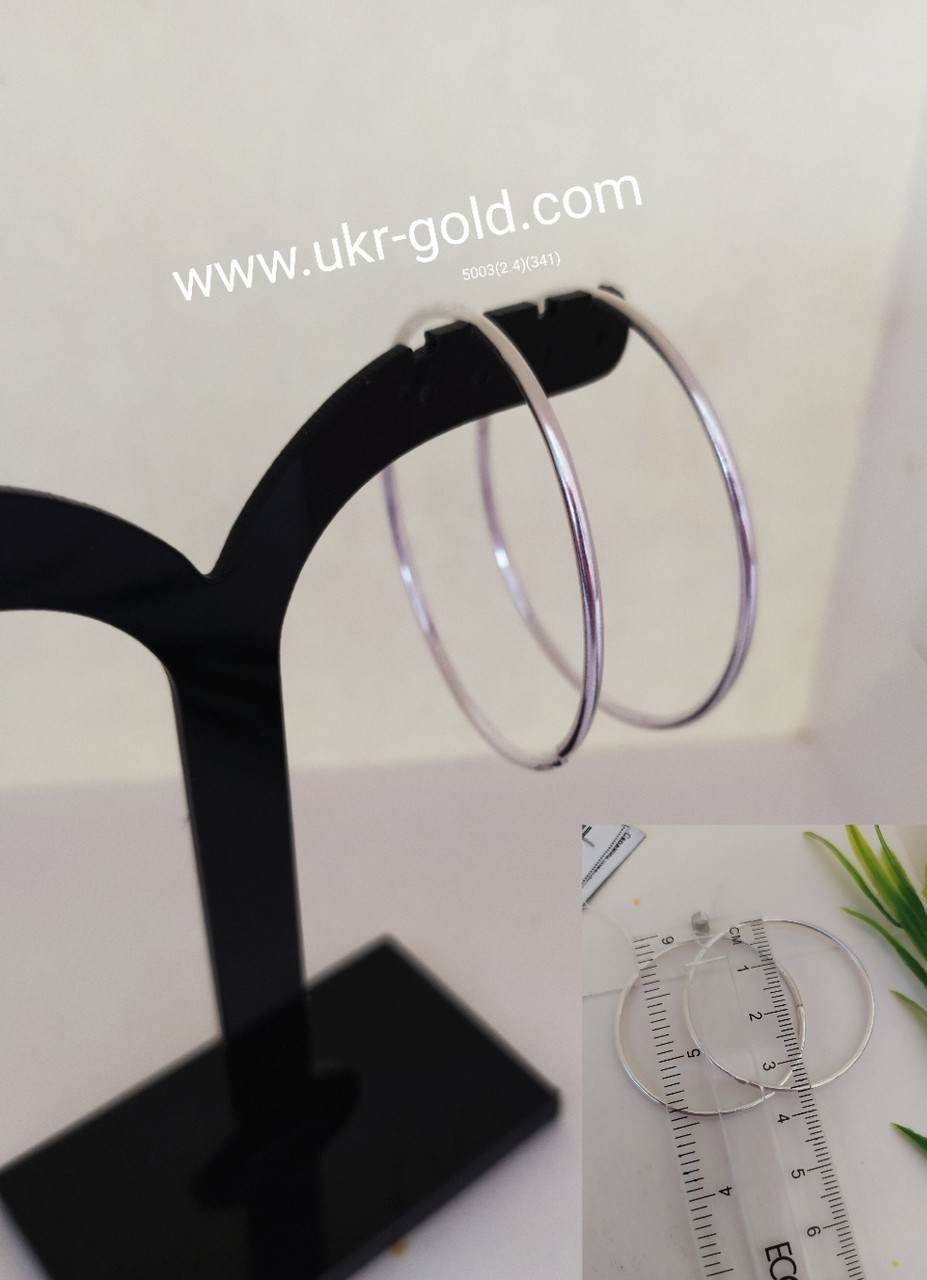 Сережки кільця 925 проби - Зображення 2