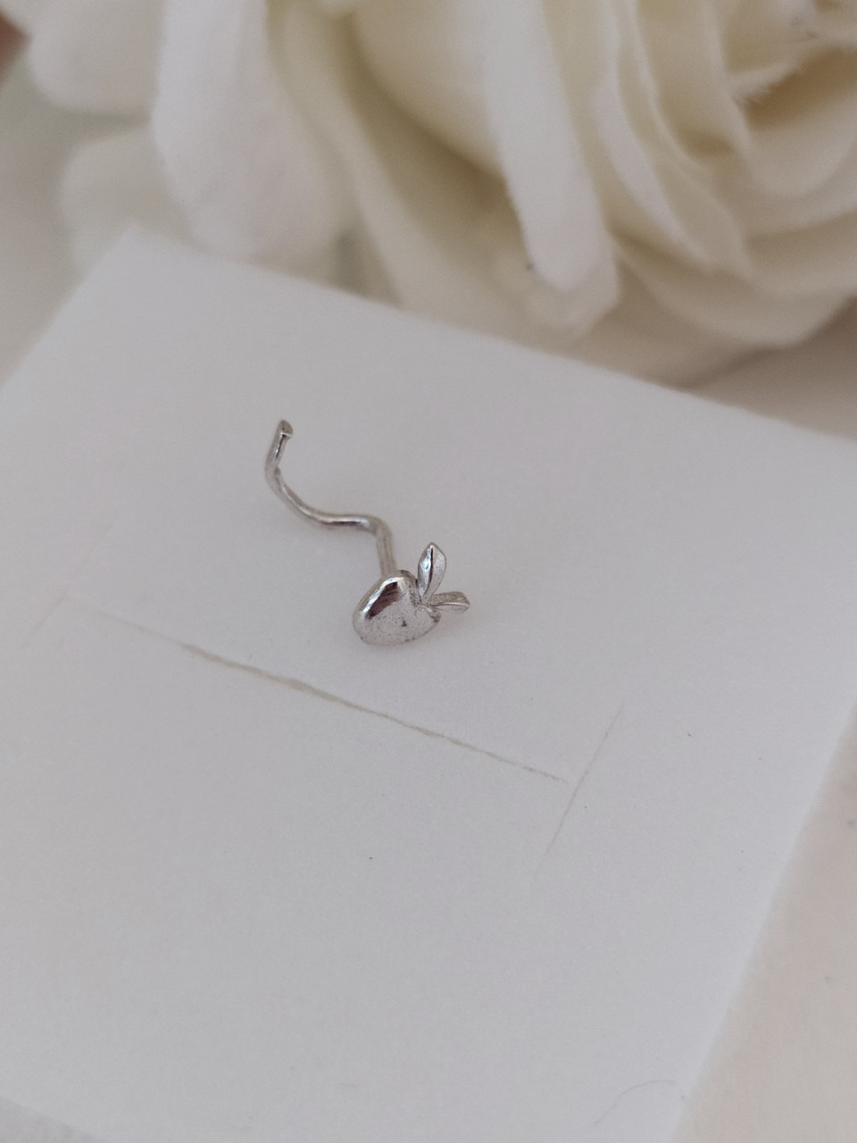 Срібний пірсинг носа - Зображення 2