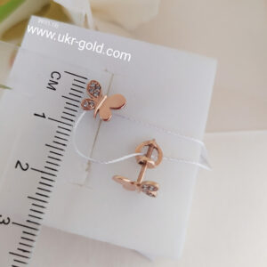 3306824420_zolotye-sergi-babochki.jpg Золоті сережки метелики пусети для дітей сережки для діток золоті метелики.