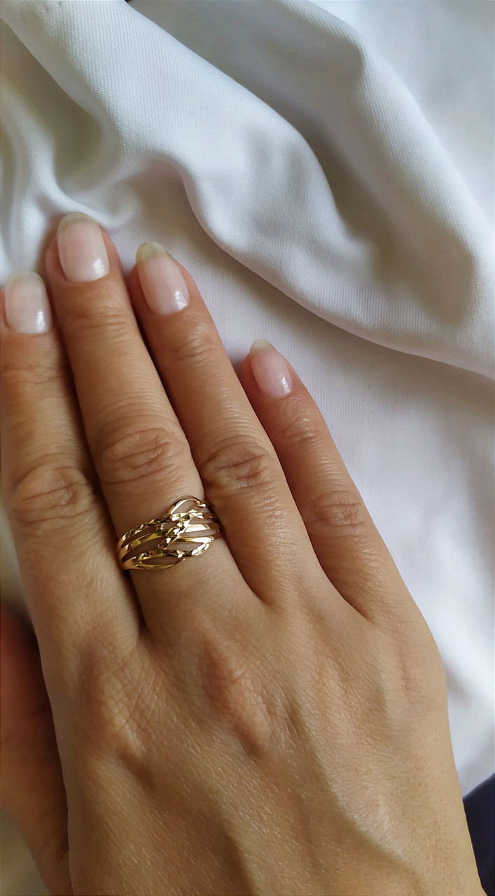 Золоте кільце,жіноче 585 проби. - Зображення 3