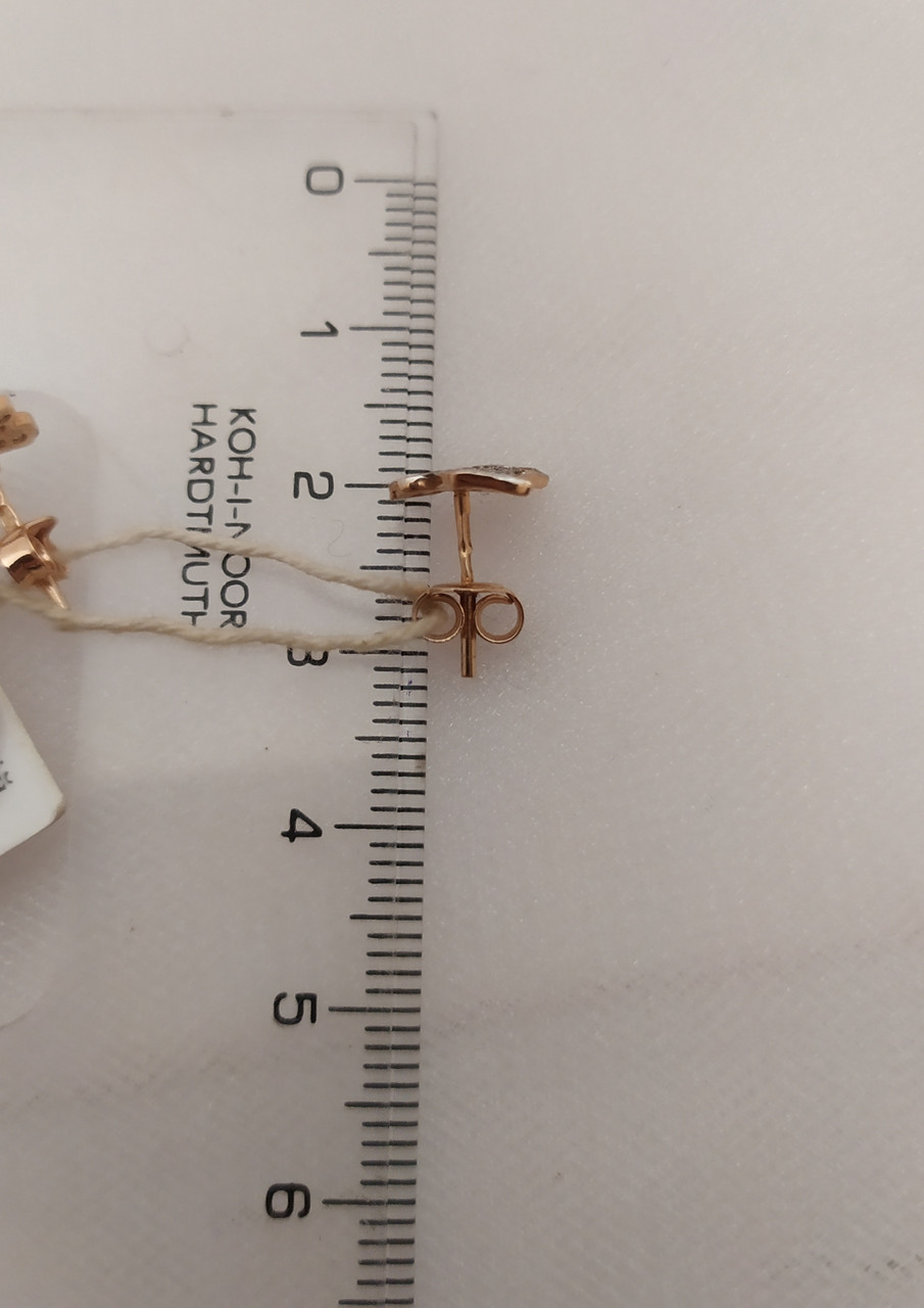 Сережки золоті 585 проби 80306 - Зображення 5