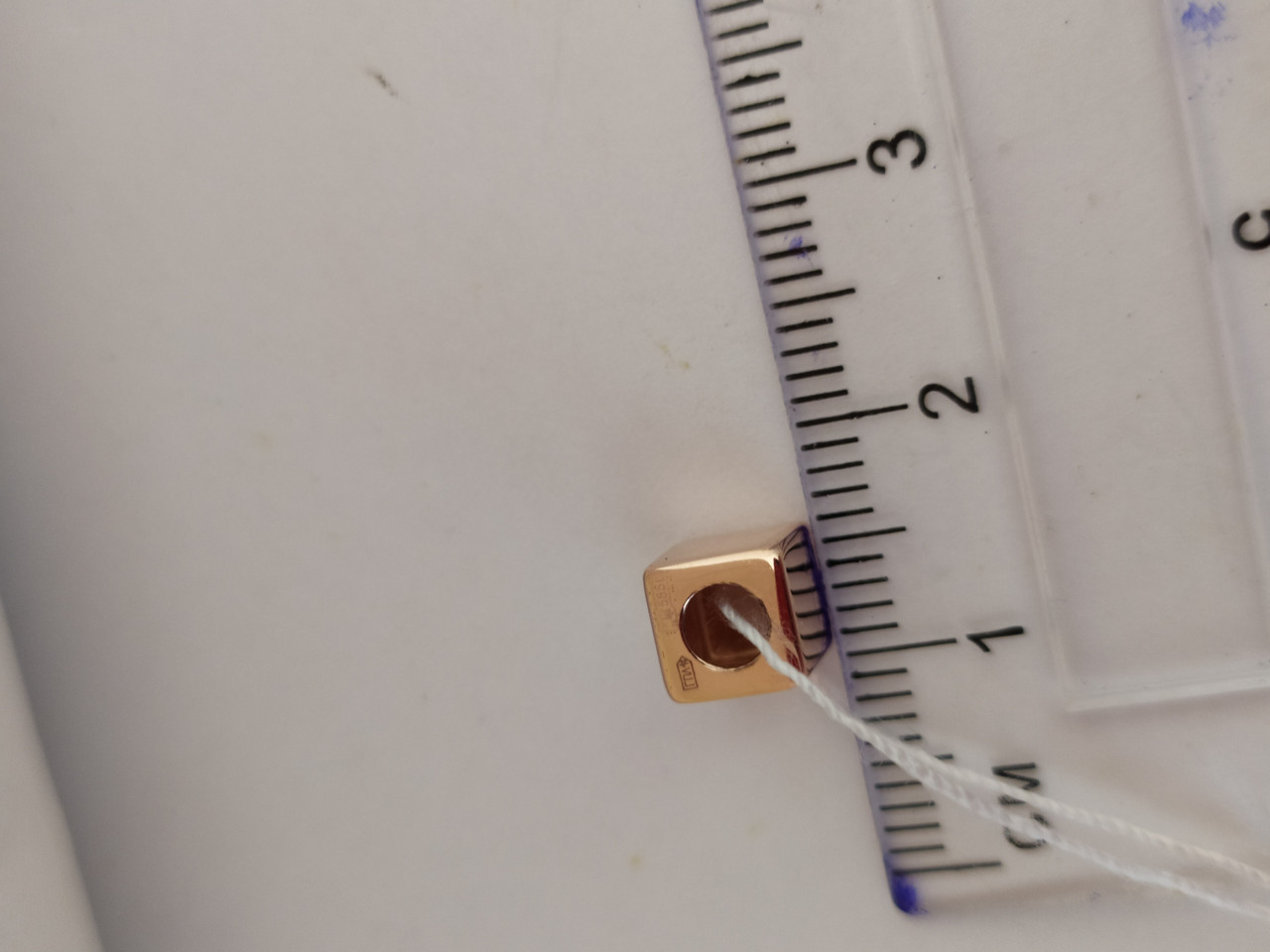 Золота підвіска квадрат 585 проби - Зображення 4