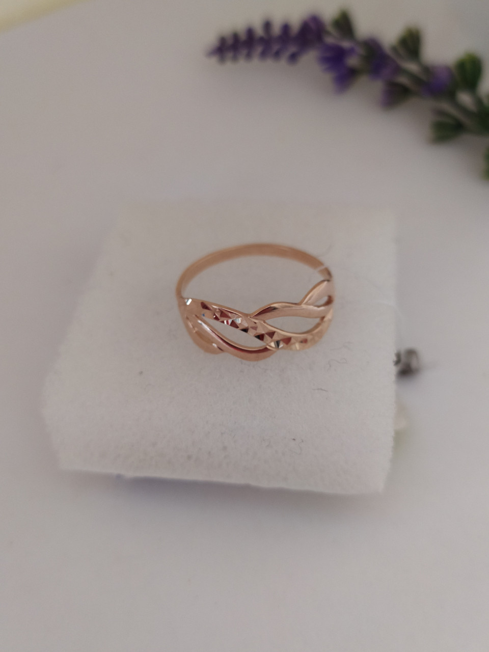 Жіноче золотое кольцо 585 проби - Зображення 2