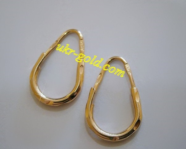 Золоті сережки дитячі. - Зображення 7