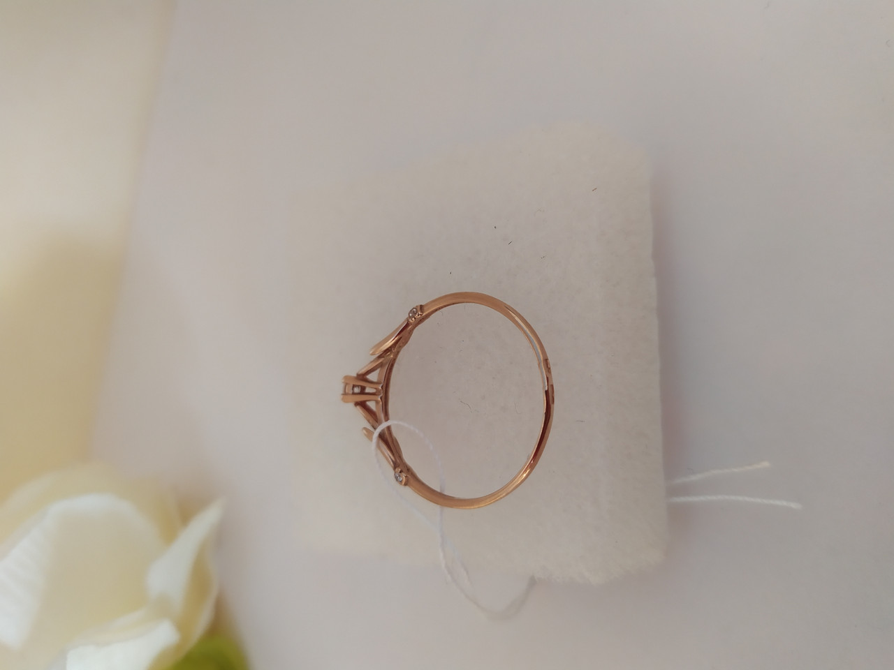 Золоте кольцо 585 проби з червоного золота - Зображення 4