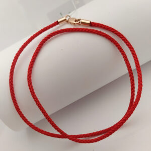 3425492790_tkanevaya-nitka-na.jpg Тканинна нитка на шию з золотим карабіном 585 проби