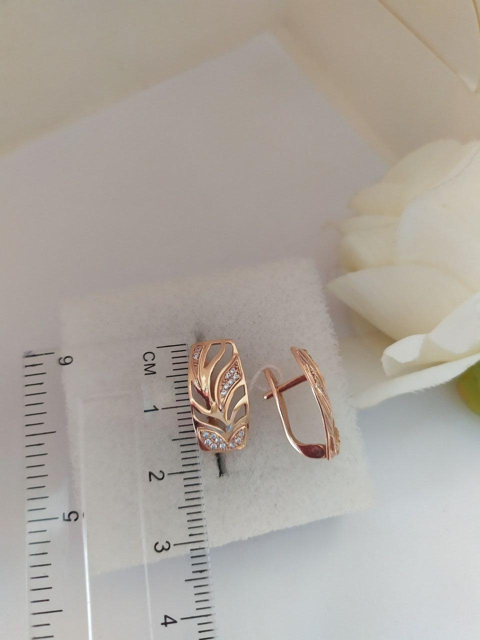 Золоті сережки 585 проби - Зображення 4