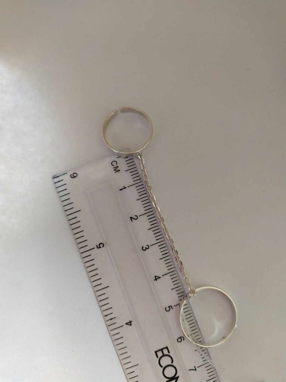 Подвійне срібне кільце 925 проби - Зображення 3