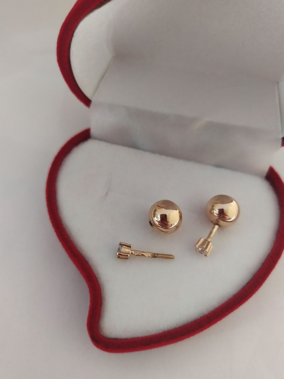 Золоті сережки кульками Діор, золоті сережки трансформери золоті сережки куля - Зображення 4