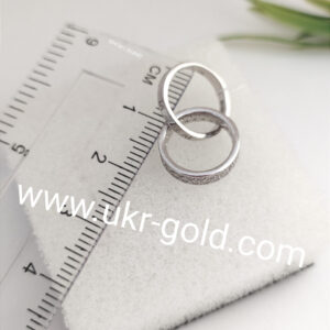 Срібний кулон з цирконієм, срібний кулон два кільця срібний кулон недорого