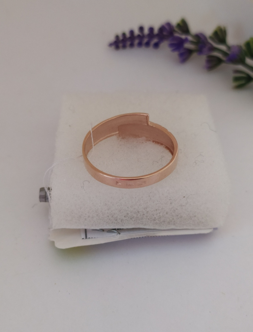 Кільце золоте з алмазною гранню - Зображення 7