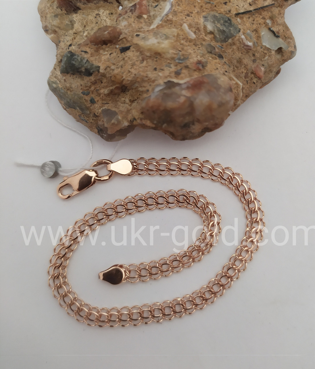 Золотий браслет кардинал з червоного золота 585 проби - Зображення 3