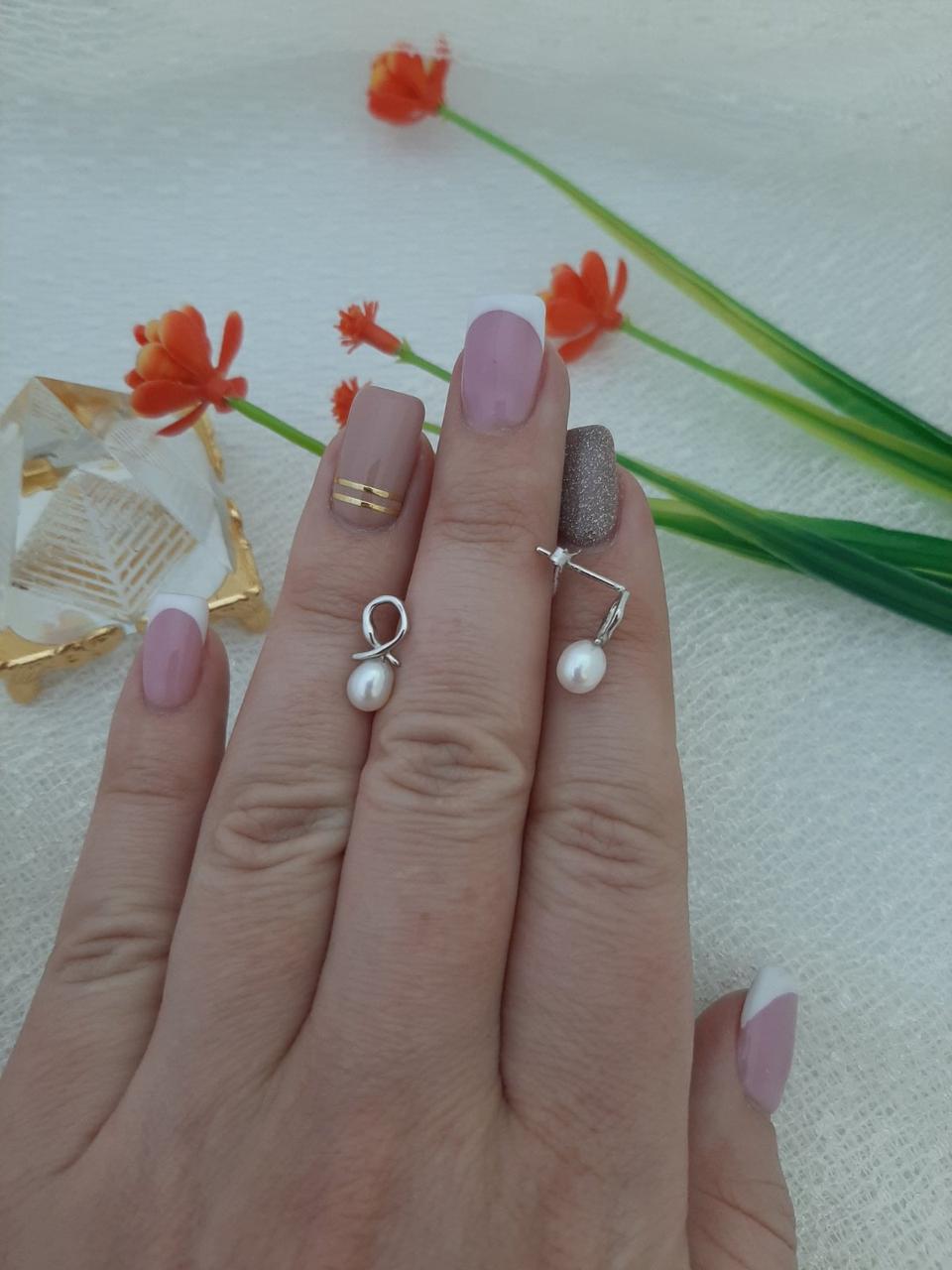 Срібні сережки-пуссети 925 проби. - Зображення 3