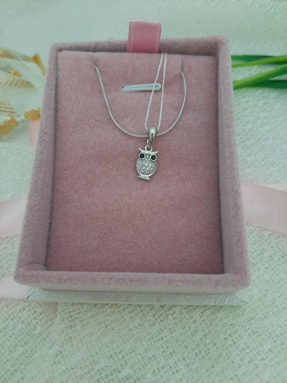 Срібний кулон 925 проби Сова. - Зображення 2