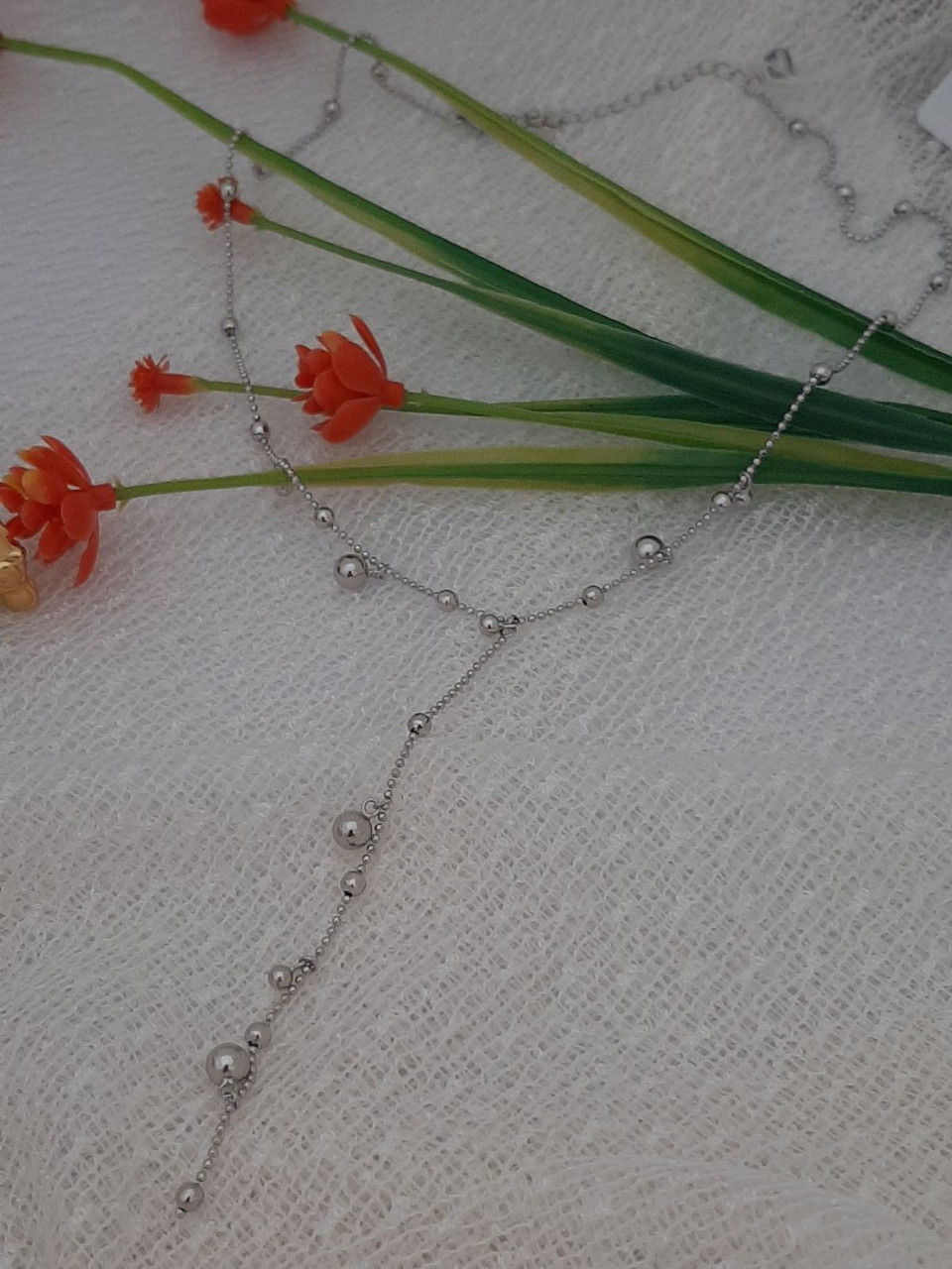 Срібне кольє 925 проби.