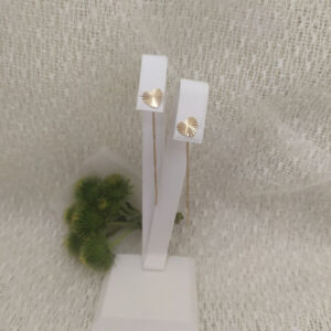 3894402843_zoloti-serezhki-protyazhki.jpg Золоті сережки протяжки на ланцюжку без вставок 585 проби з червоного золота