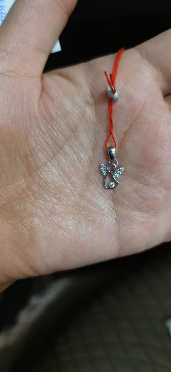 Кулон із білого золота 585 проби зі вставкою цирконію - Зображення 3