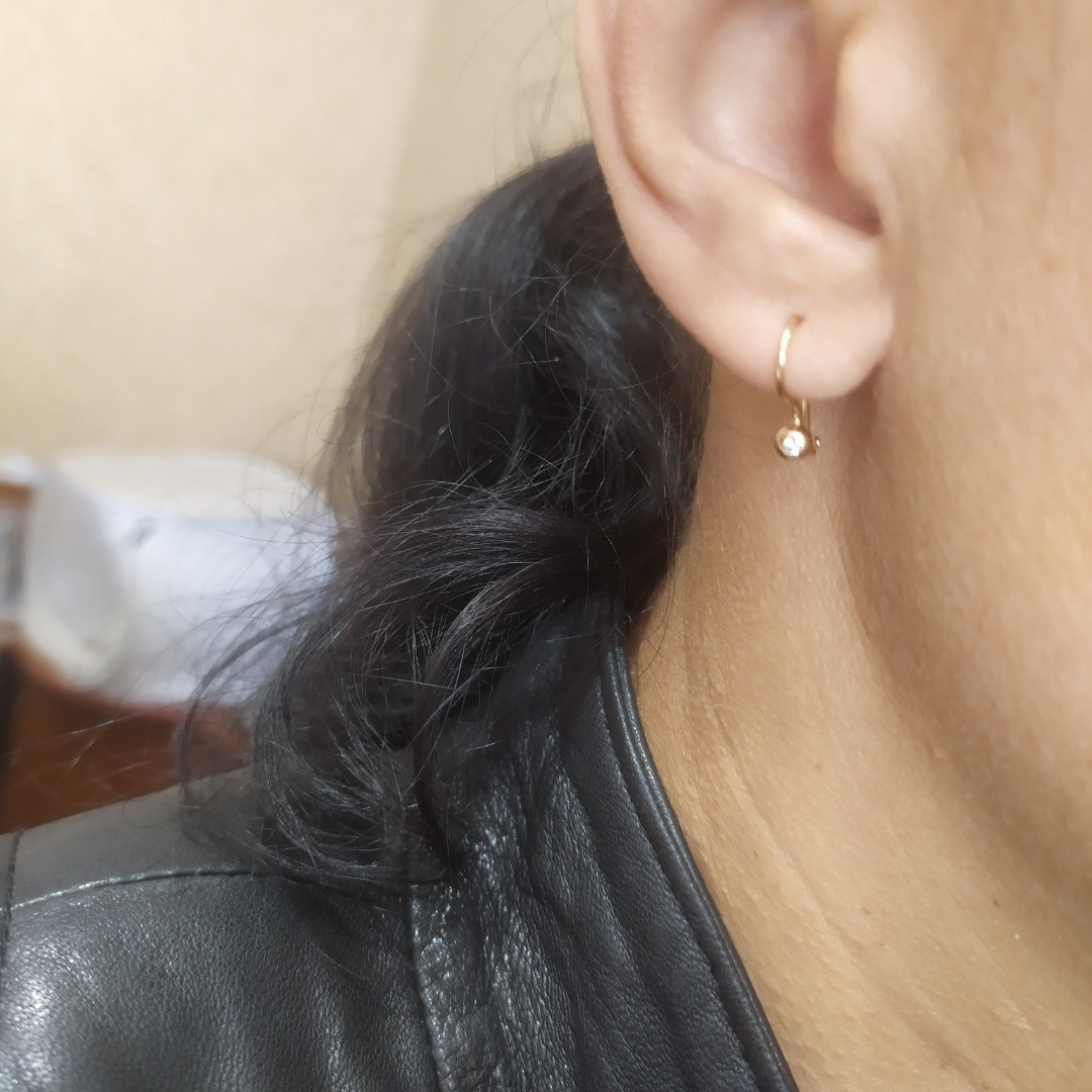 Сережки золоті 585 проби - Зображення 4