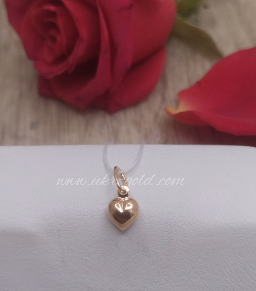 Золотий підвіс серце - Зображення 2