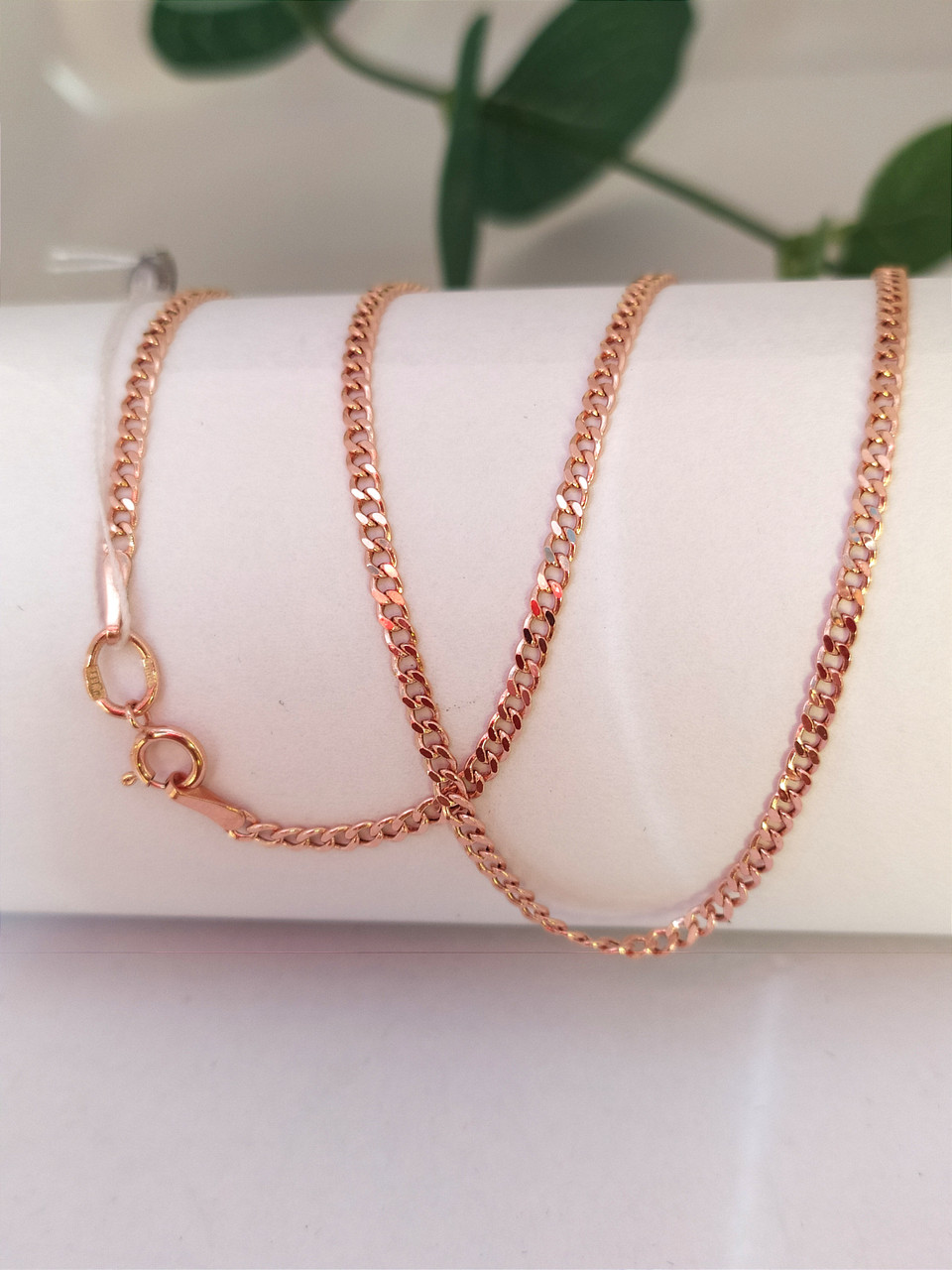 Золотий ланцюжок 585 пробі, золотий ланцюг із червоного золота 585 проби золота ланцюг панцир