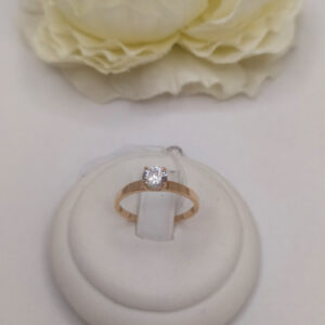 Золота каблучка 585 проби в червоному золоті