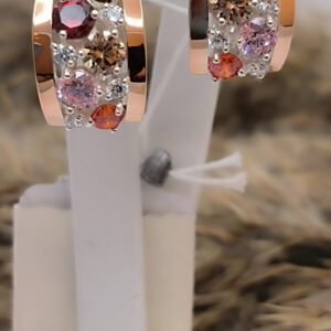 4138526423_stilni-sribni-serezhki.jpg Стильні срібні сережки 925 проби з вставкою цирконію