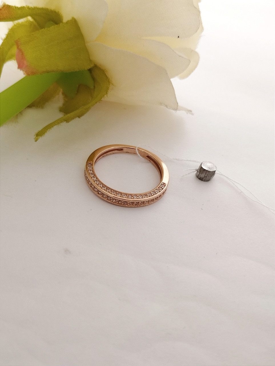 Золота каблучка 585 проби золоте кільце доріжку золоте кільце недорого - Зображення 4