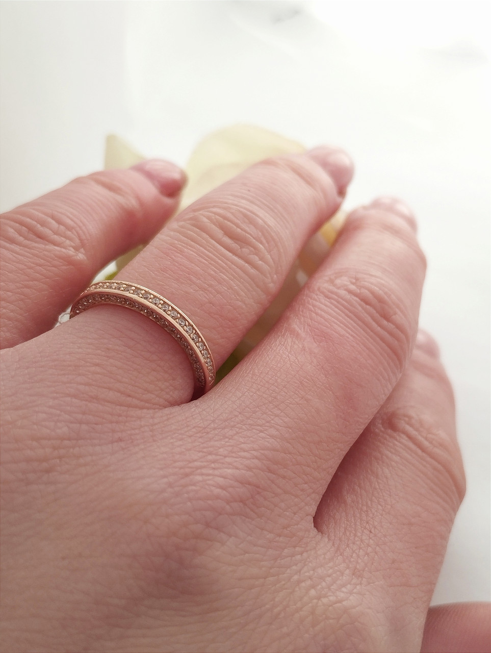 Золота каблучка 585 проби золоте кільце доріжку золоте кільце недорого - Зображення 5