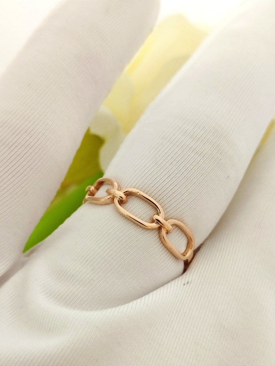 Золота каблучка без камінь, золоте кільце недорого золоте кільце без вставок - Зображення 2