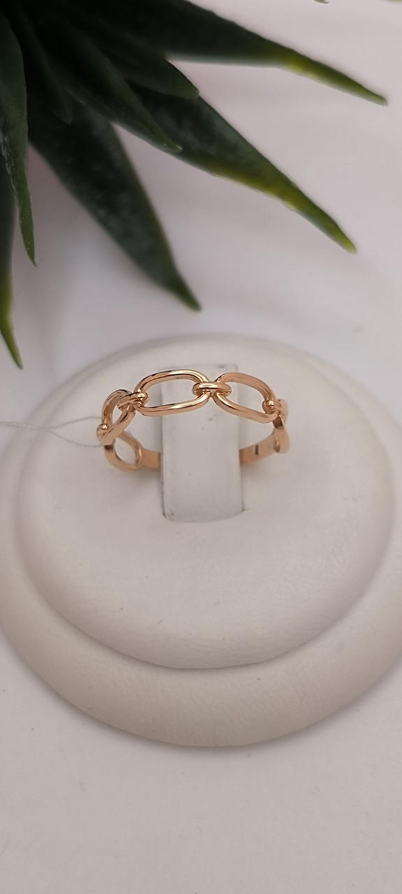 Золота каблучка без камінь, золоте кільце недорого золоте кільце без вставок - Зображення 5