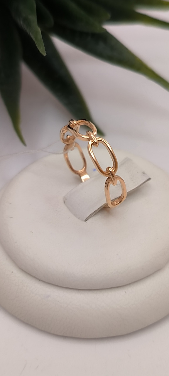 Золота каблучка без камінь, золоте кільце недорого золоте кільце без вставок - Зображення 4