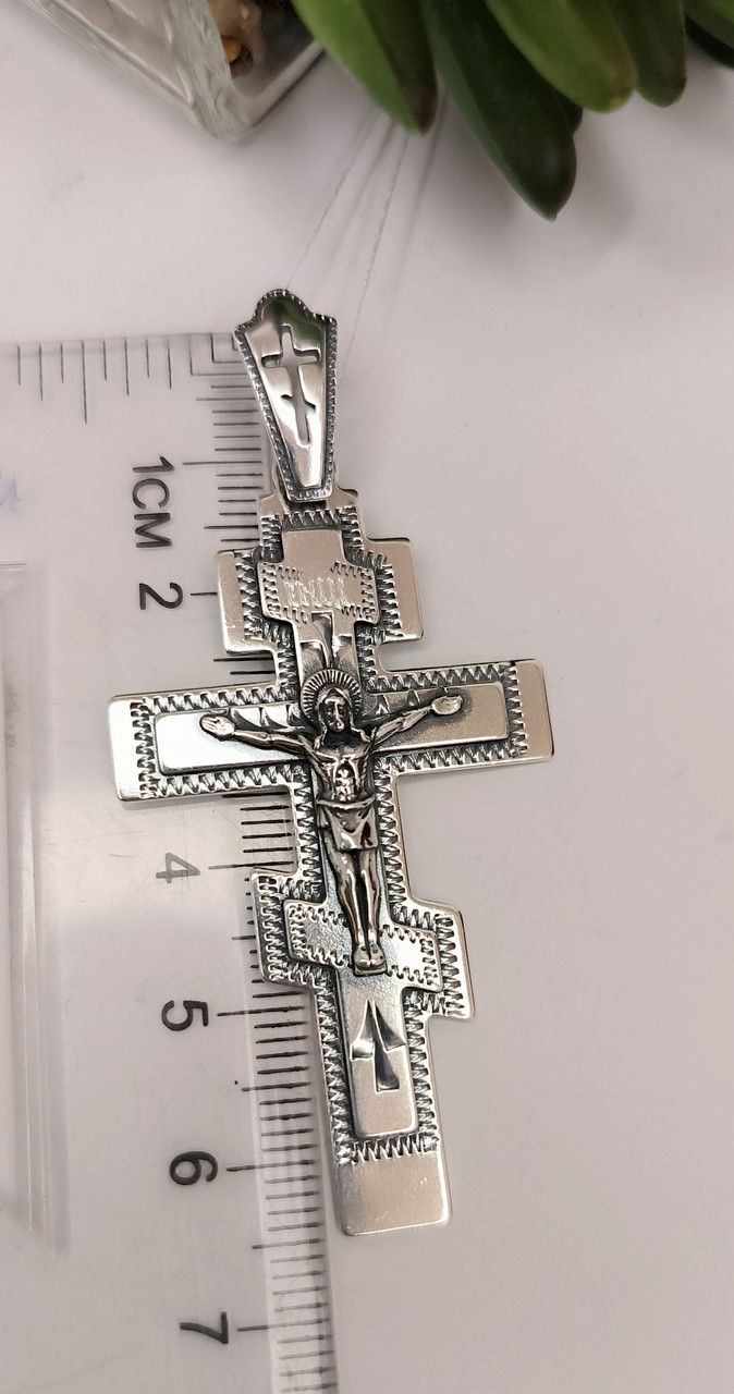 Срібний християнський хрестик 925 проби