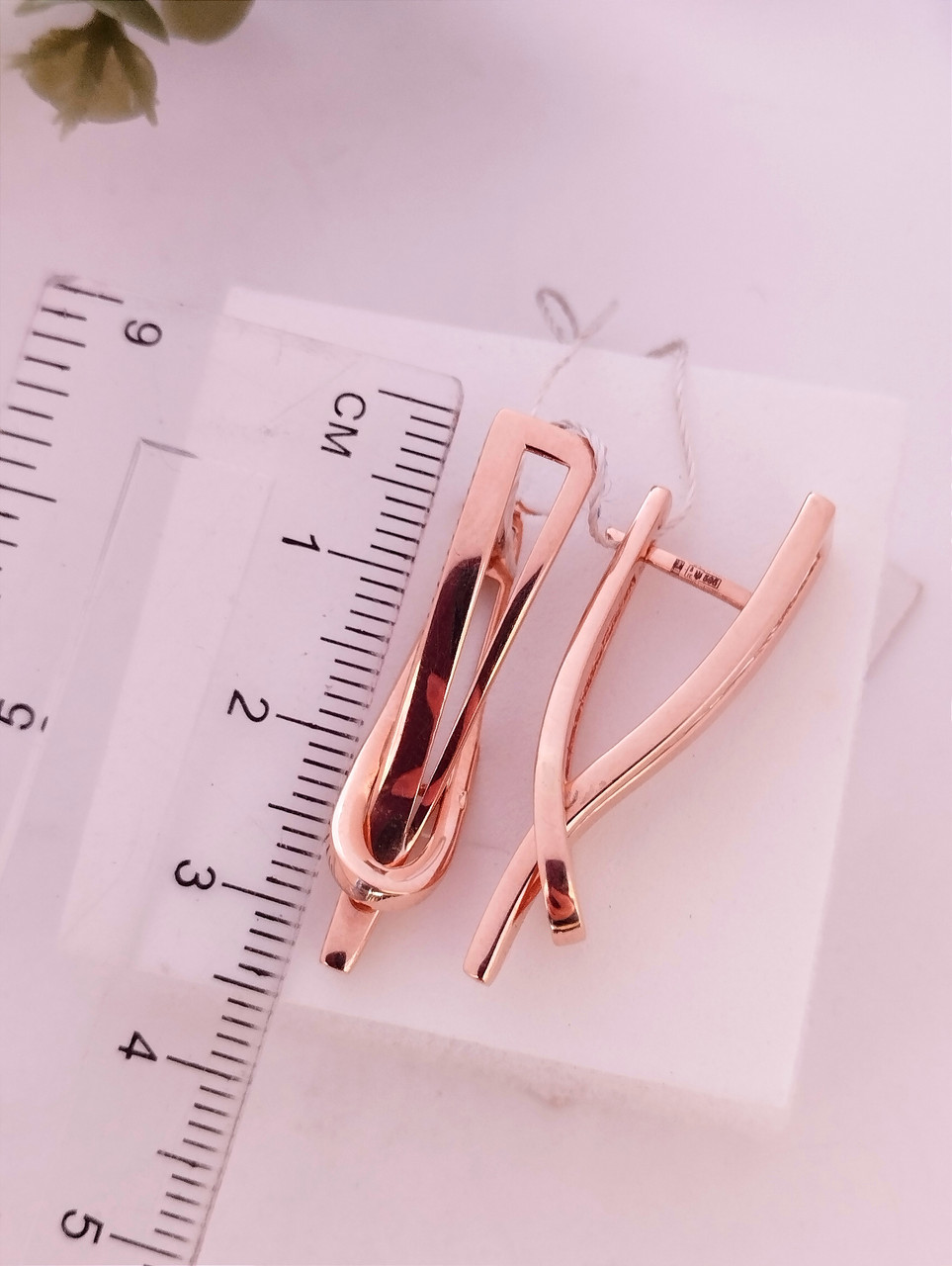 Золоті сережки 585 проби - Зображення 4