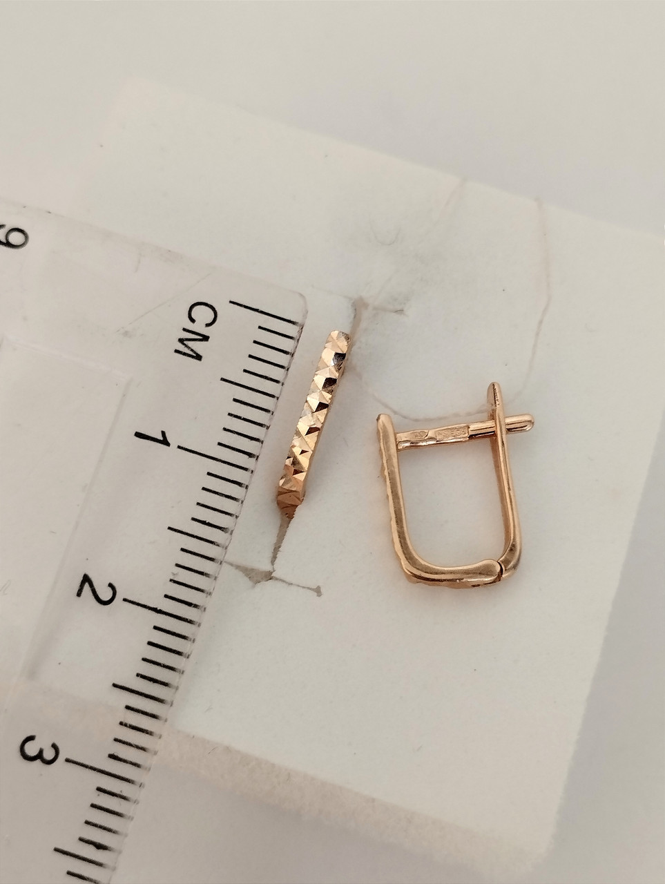 Золоті сережки 585 проби - Зображення 3